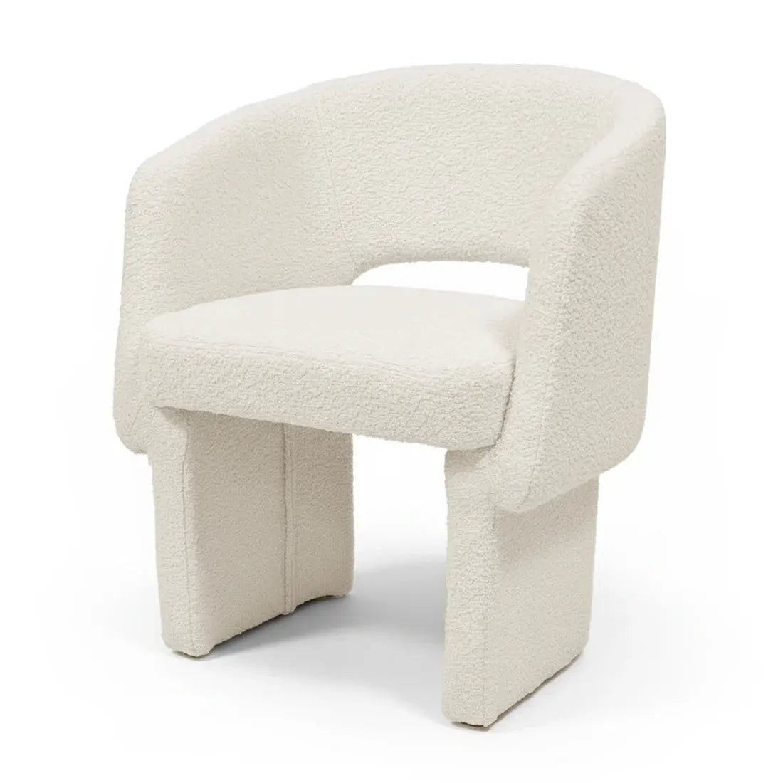 Modern curved velvet lounge chair