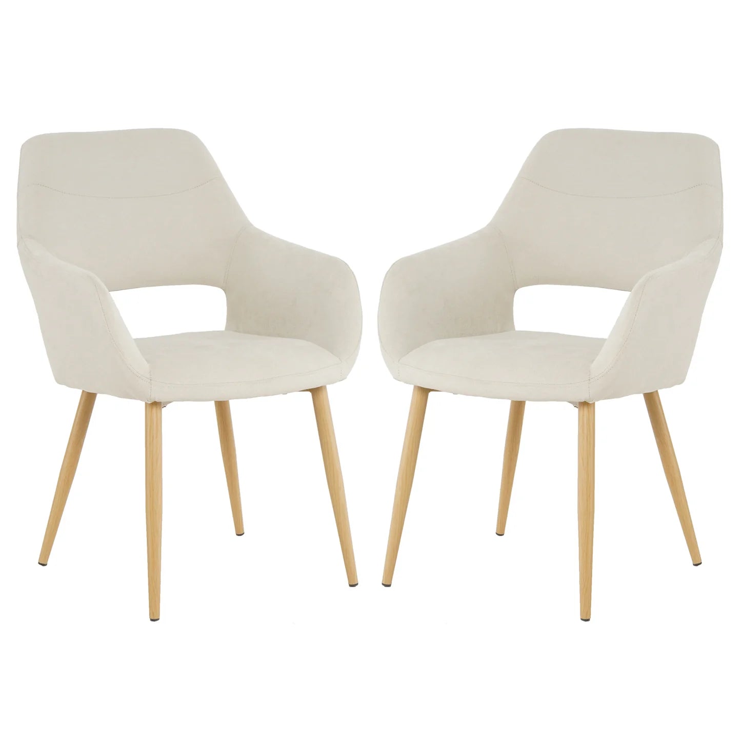 Modern fabric dining chair set dining room