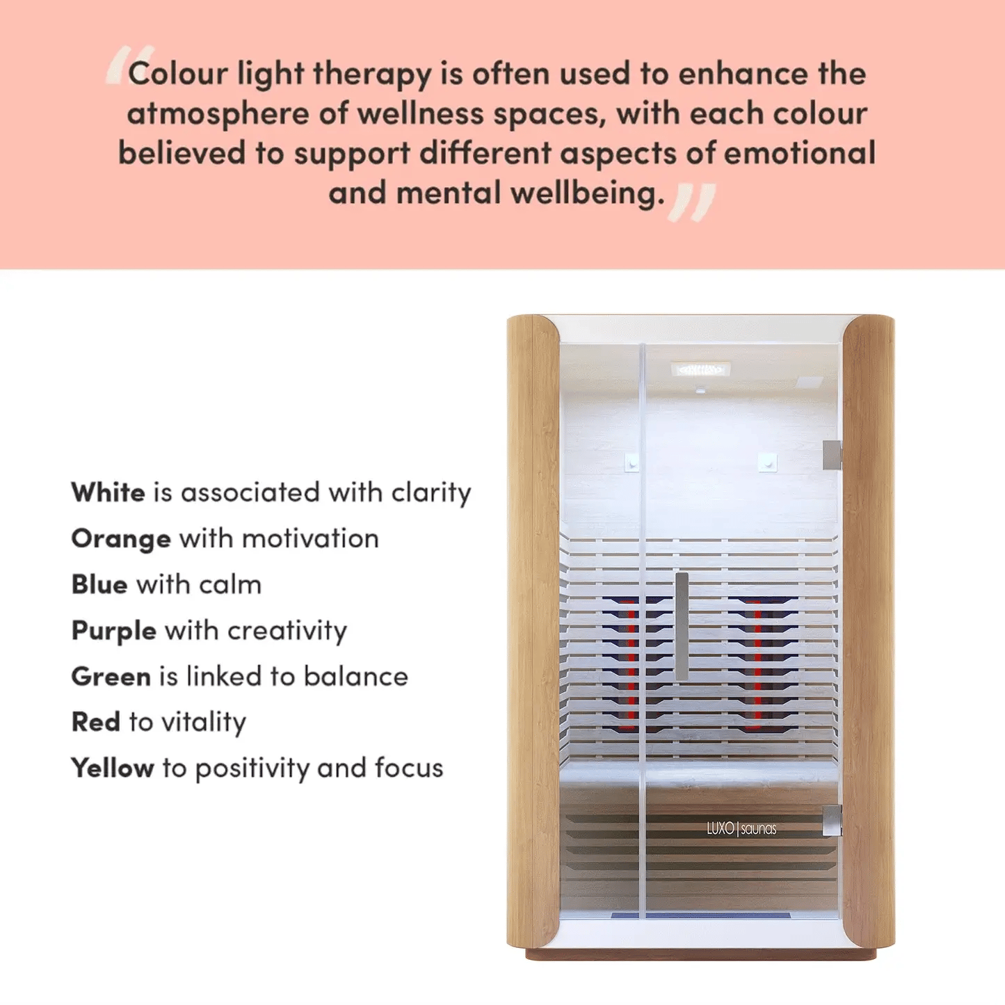 Modern full spectrum sauna by Beyond Living Australia