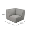 Modern grey corner sofa module