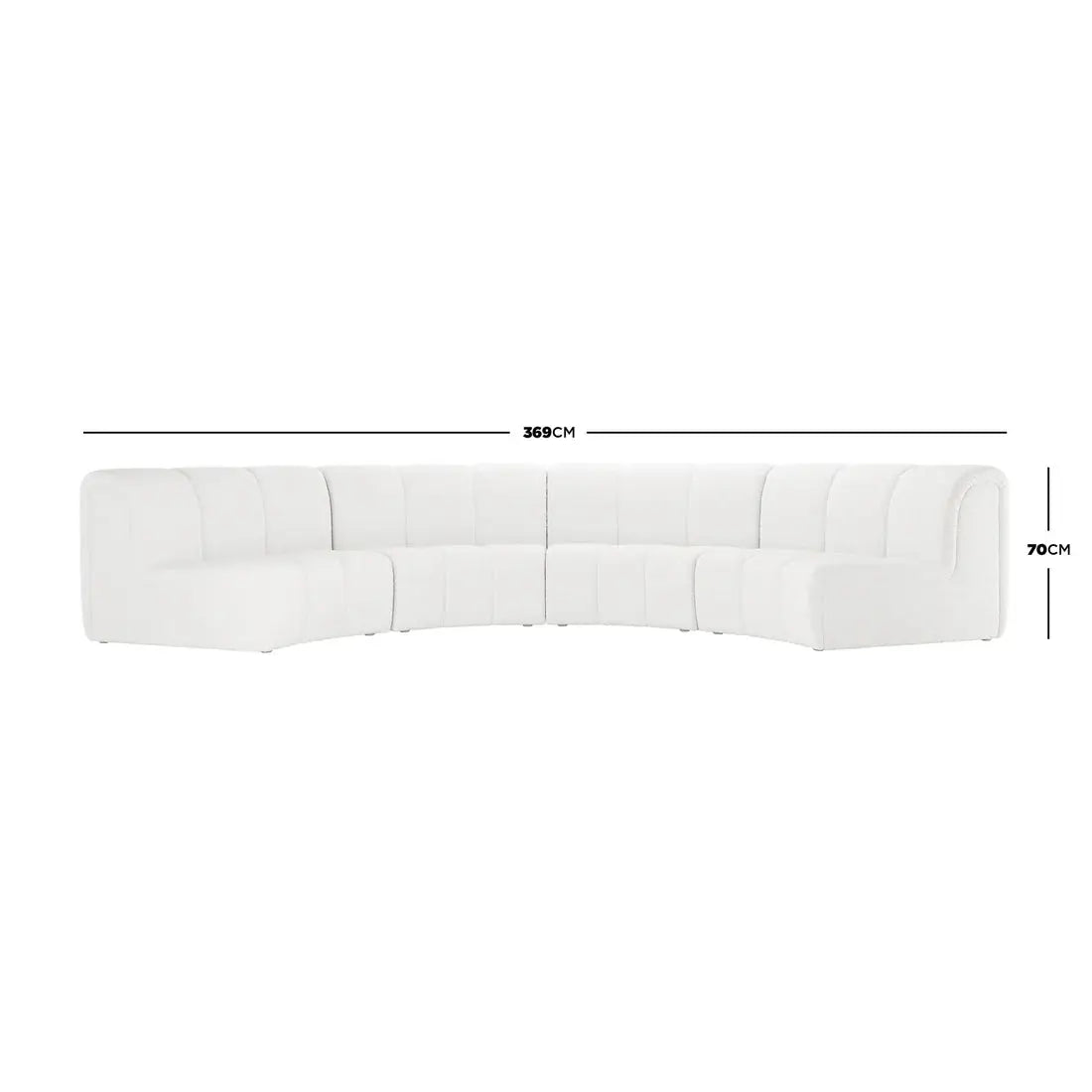 Modern modular boucle lounge Australia