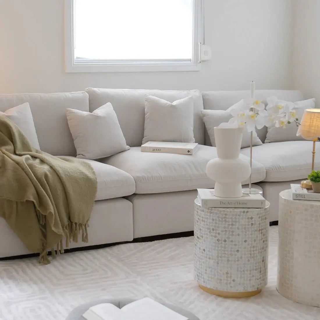 Modern modular sofa Millie with spill-resistant upholstery Beyond Living Australia