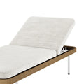 Modern outdoor sun lounger for poolside patio relaxation