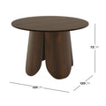 Modern round timber look dining table Australia