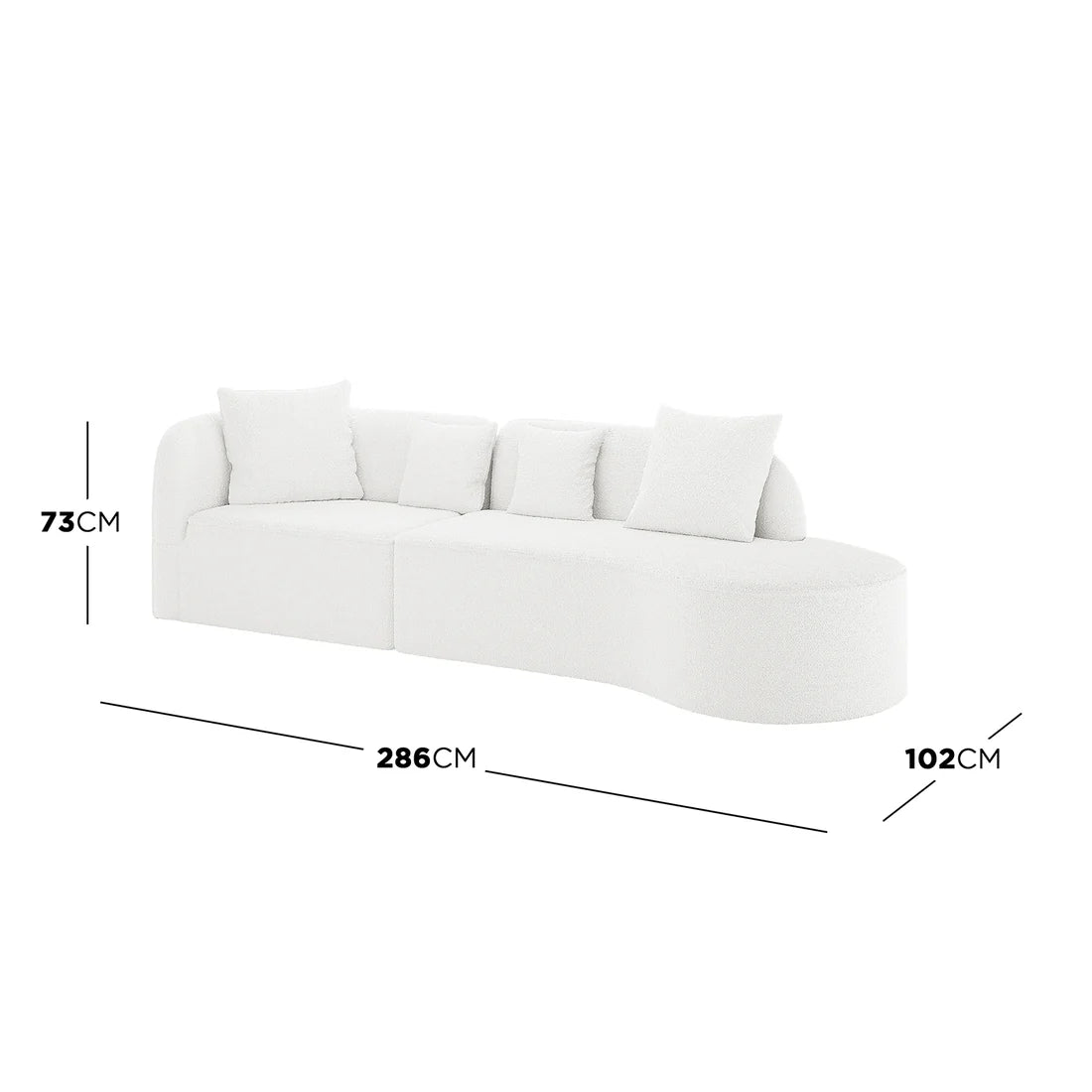 Modern textured sofa Australia