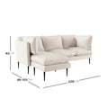 Modern velvet sofa with chaise Australia