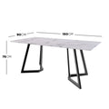 Modern white marble dining table 180cm