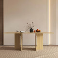 Natural wood 6 seater dining table Australia