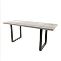 Natural wood industrial dining table Australia