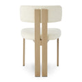 Neutral boucle dining seating Australia