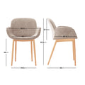 Neutral grey dining chairs dining room setup