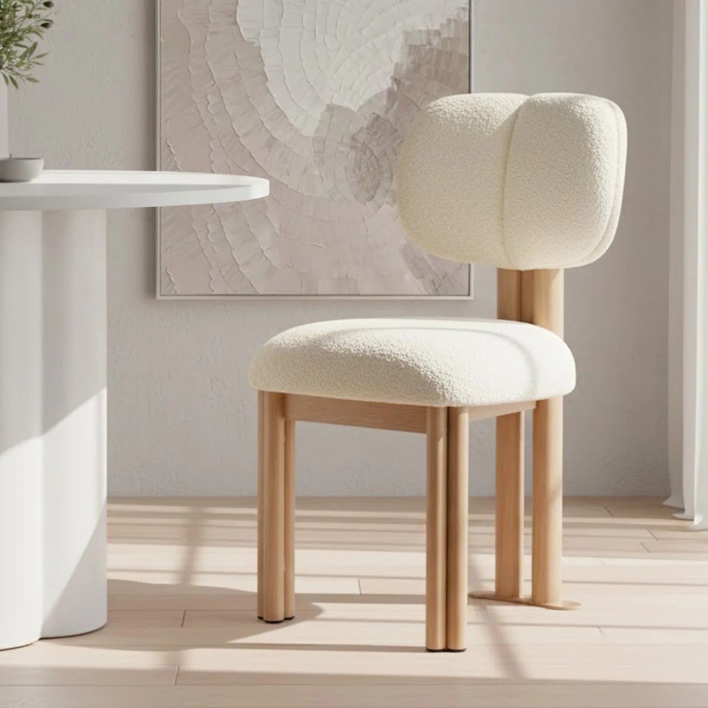 Norii boucle fabric dining chair Beyond Living