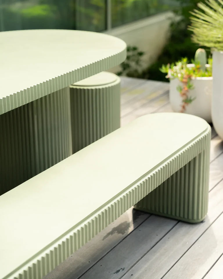 Nova Outdoor Dining Package - Green Concrete