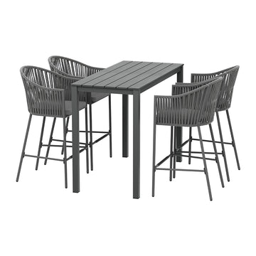 Gardeon 5-Piece Outdoor Bar Set – Comfortable & Stylish