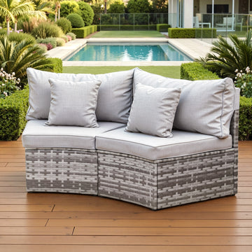 Gardeon 2-Piece Outdoor Sofa Set - Modular Rattan Chairs
