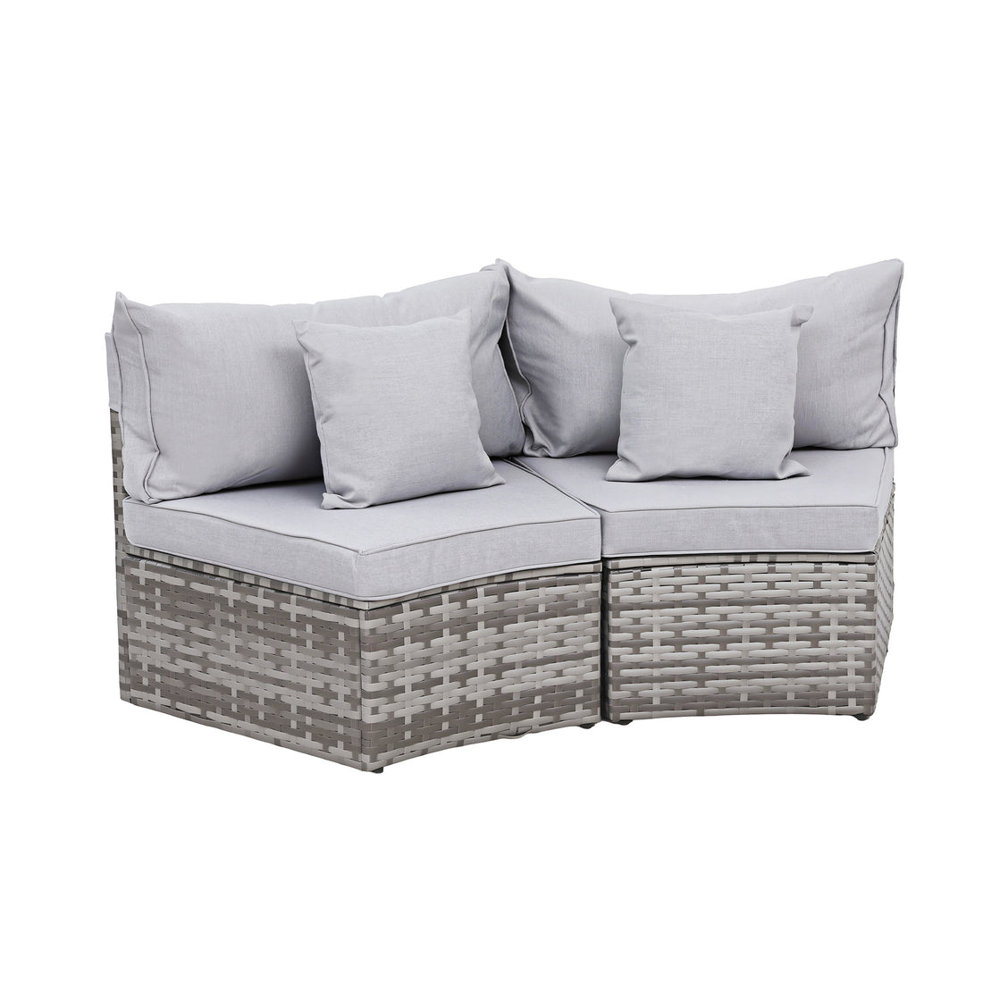Gardeon 2-Piece Outdoor Sofa Set - Modular Rattan Chairs