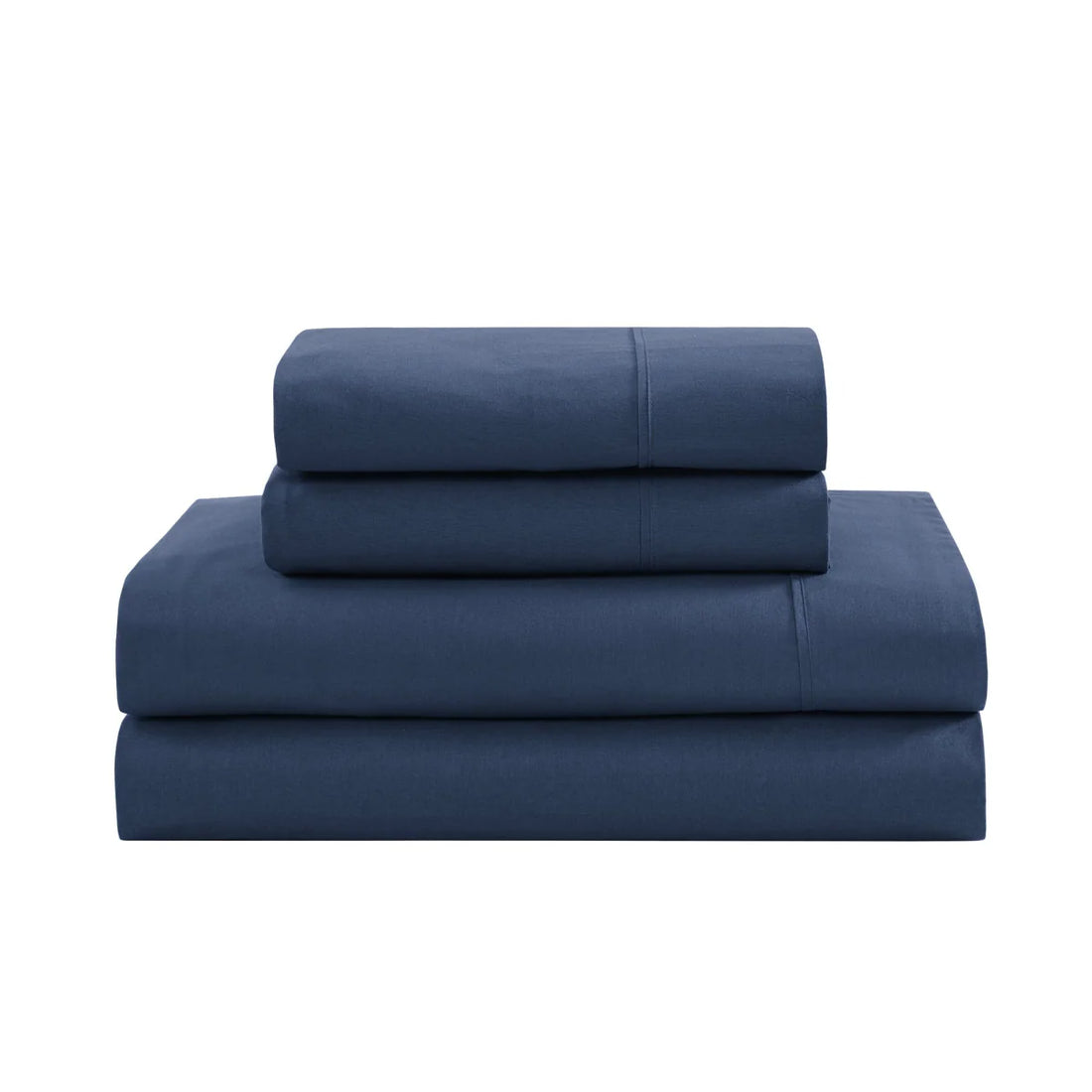 100% Organic Washed Cotton Sheet Set - Estate Blue