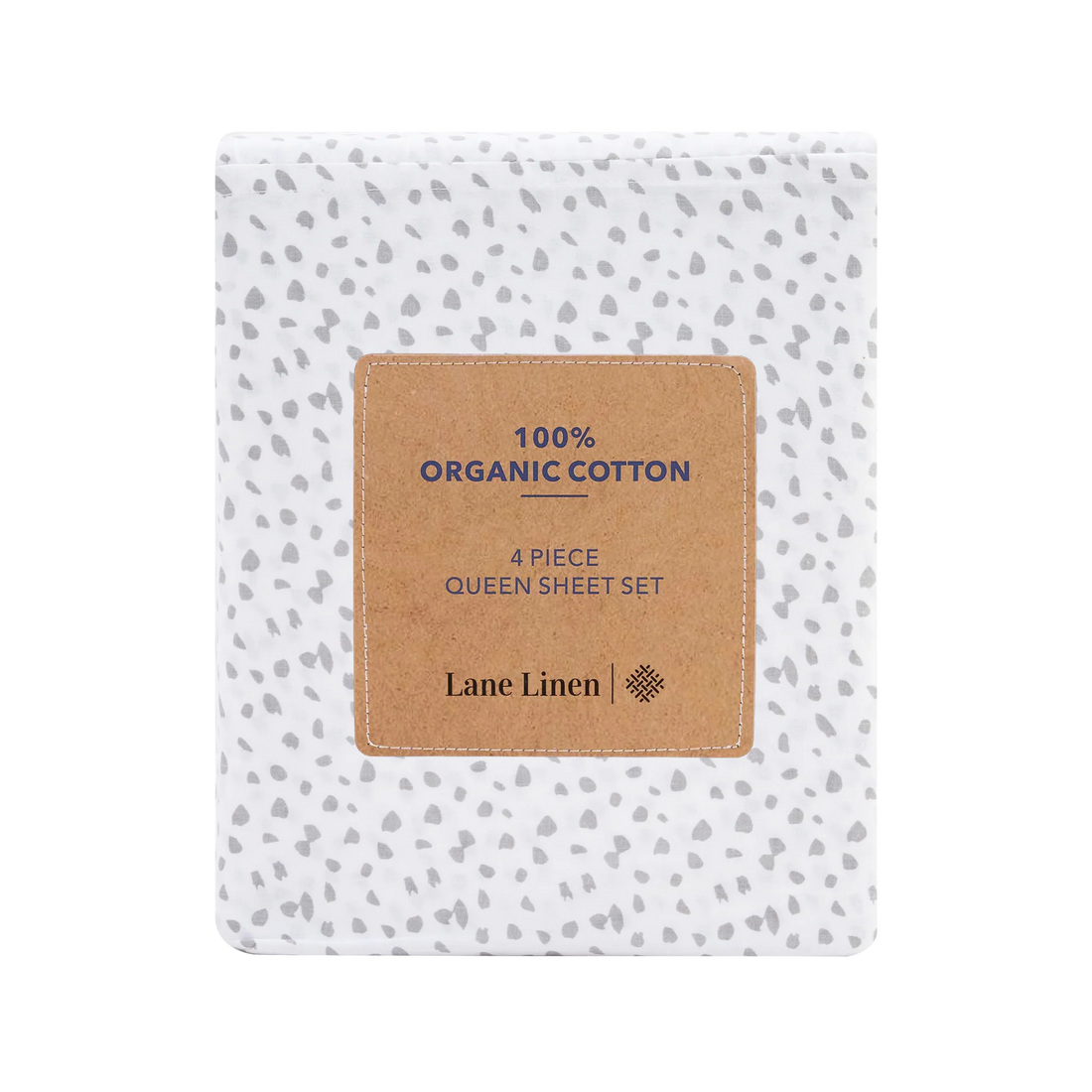 100% Organic Washed Cotton Sheet Set - Haze Grey