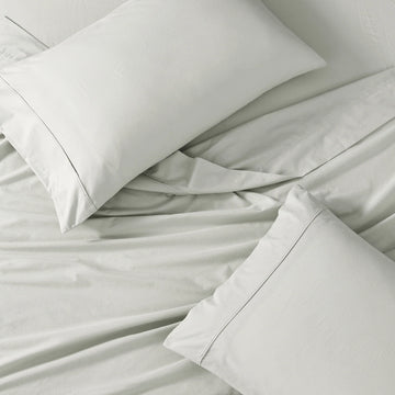 100% Organic Washed Cotton Sheet Set - Mineral