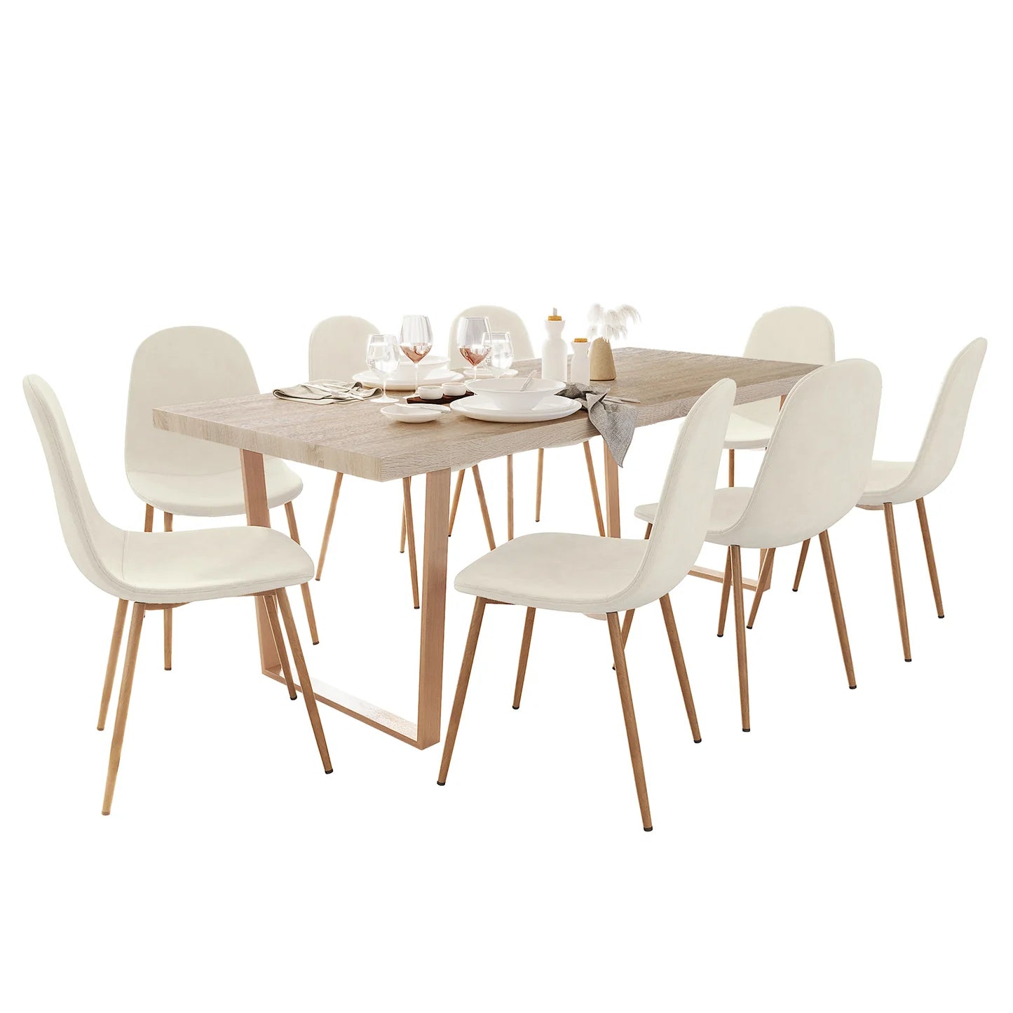 Oregon dining table with 8 Florida chairs Beyond Living