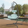 Outdoor hanging egg chair with stand Australia