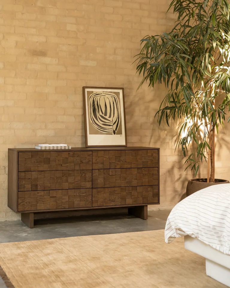 Ridge 6 Drawer Chest - Earthen Oak