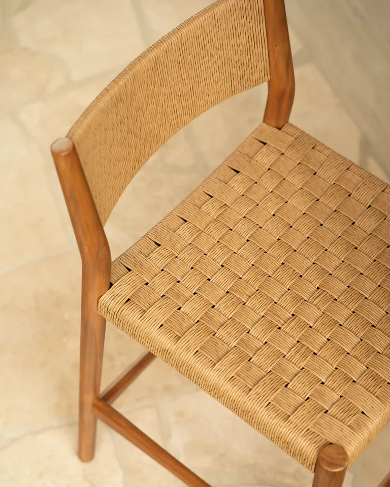 Pedro Bar Stool 75cm - Deep Acacia