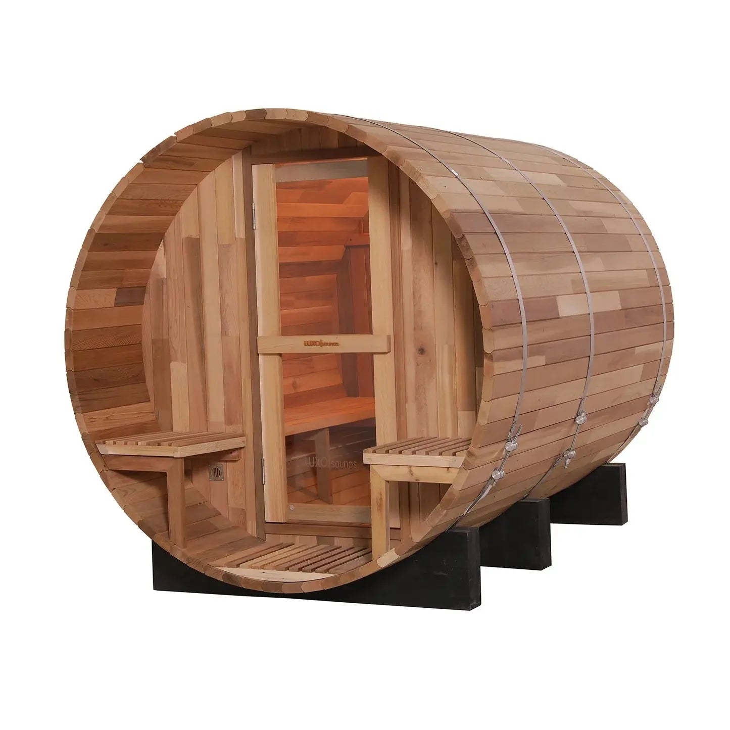 Premium backyard barrel sauna 4 person