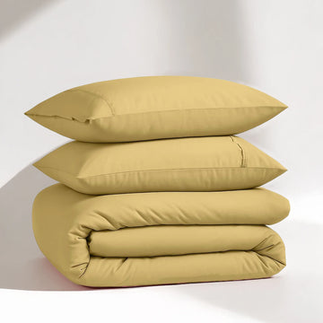 100% Organic Washed Cotton Quilt Cover Set - Cocoon