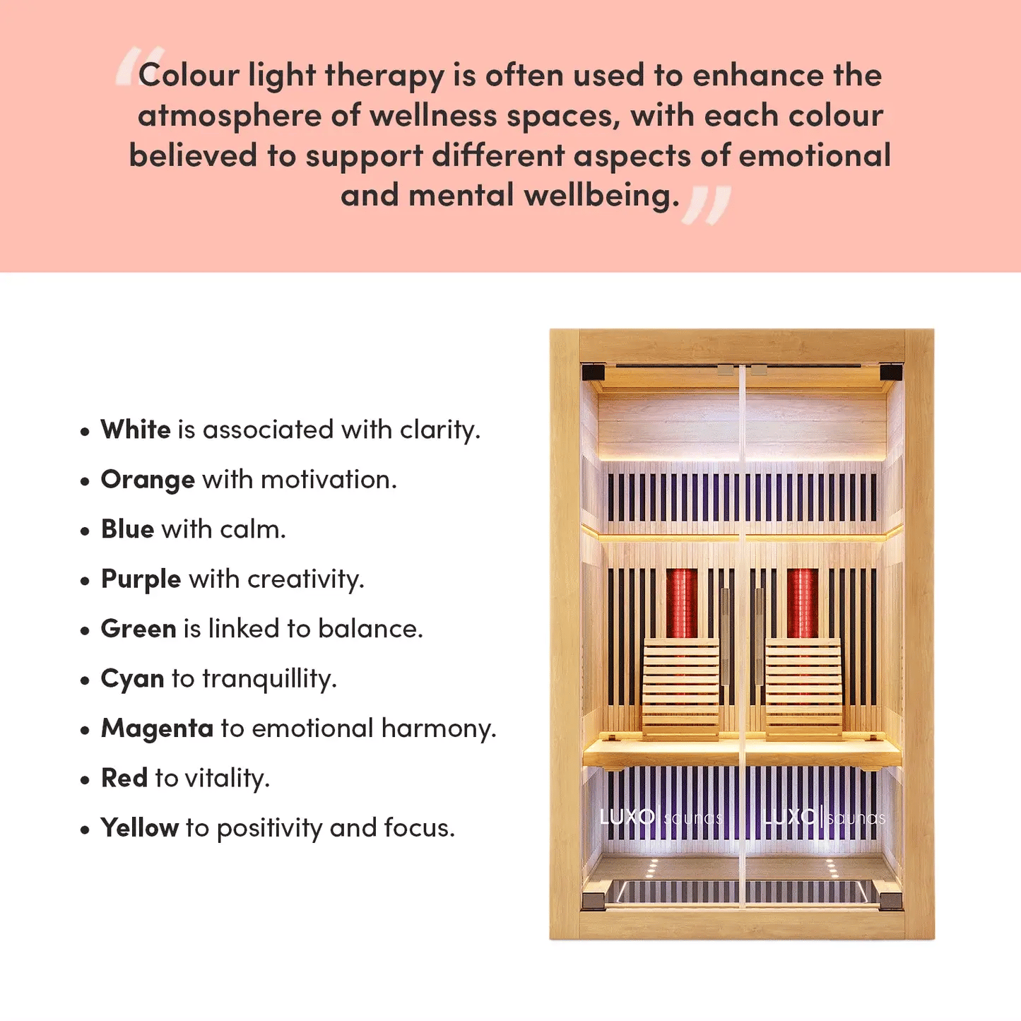 Runko sauna interior seating with floor heating