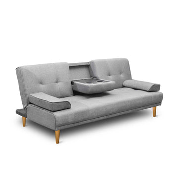 Artiss 3-Seater Sofa Bed Grey 188CM