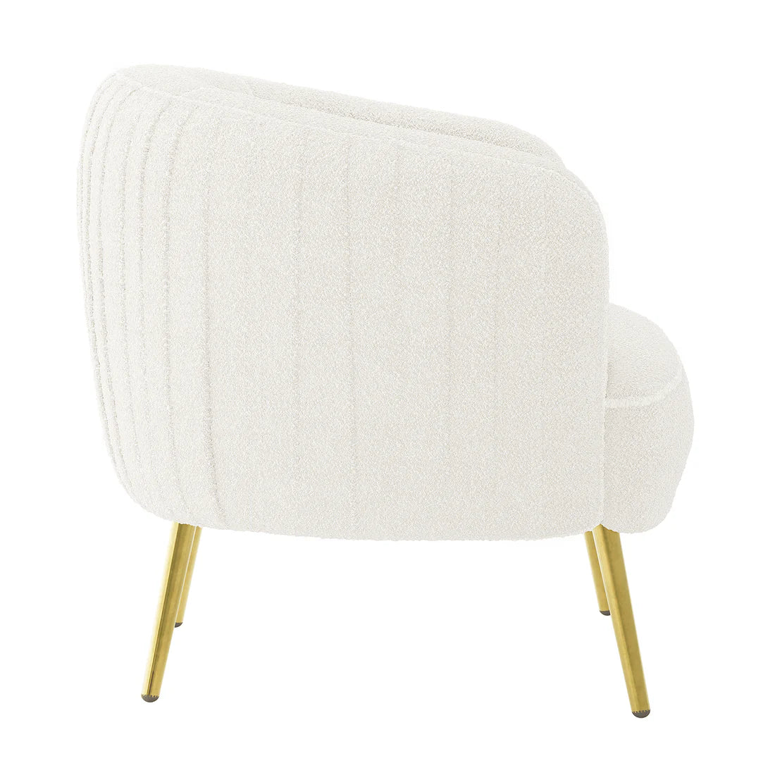 Sculptural boucle armchair Australia interior