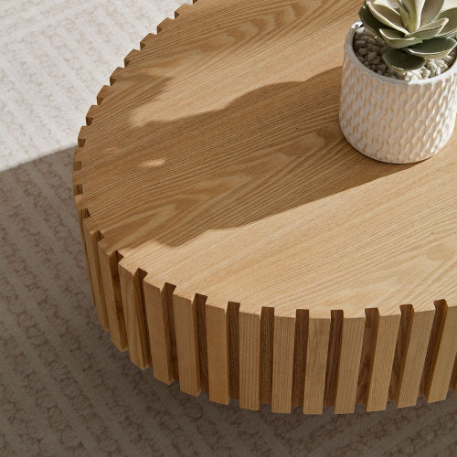 Sculptural handmade timber coffee table contemporary style