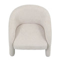 Sculptural linen armchair living room