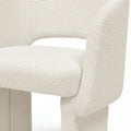 Sculptural velvet armchair living room