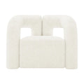 Sculptural velvet lounge chair living room