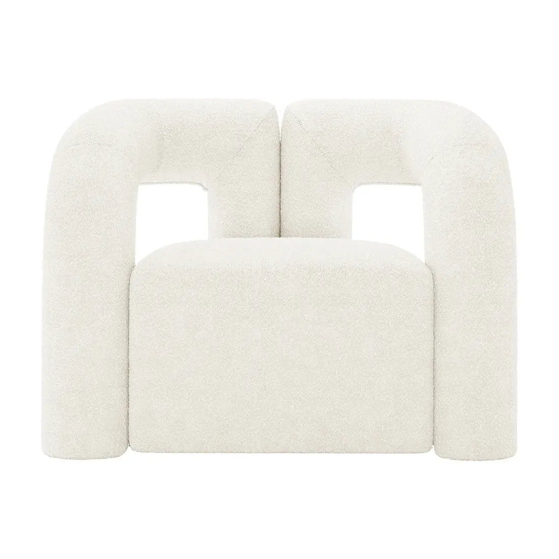 Sculptural velvet lounge chair living room