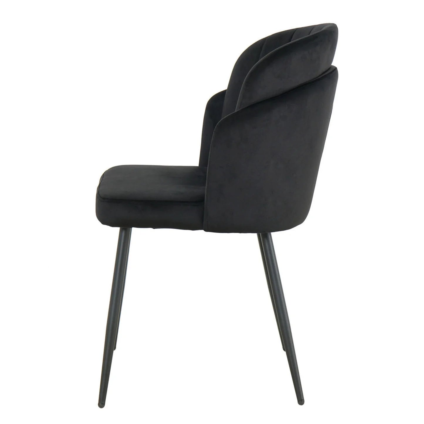 Set of 6 black dining chairs dining room setup