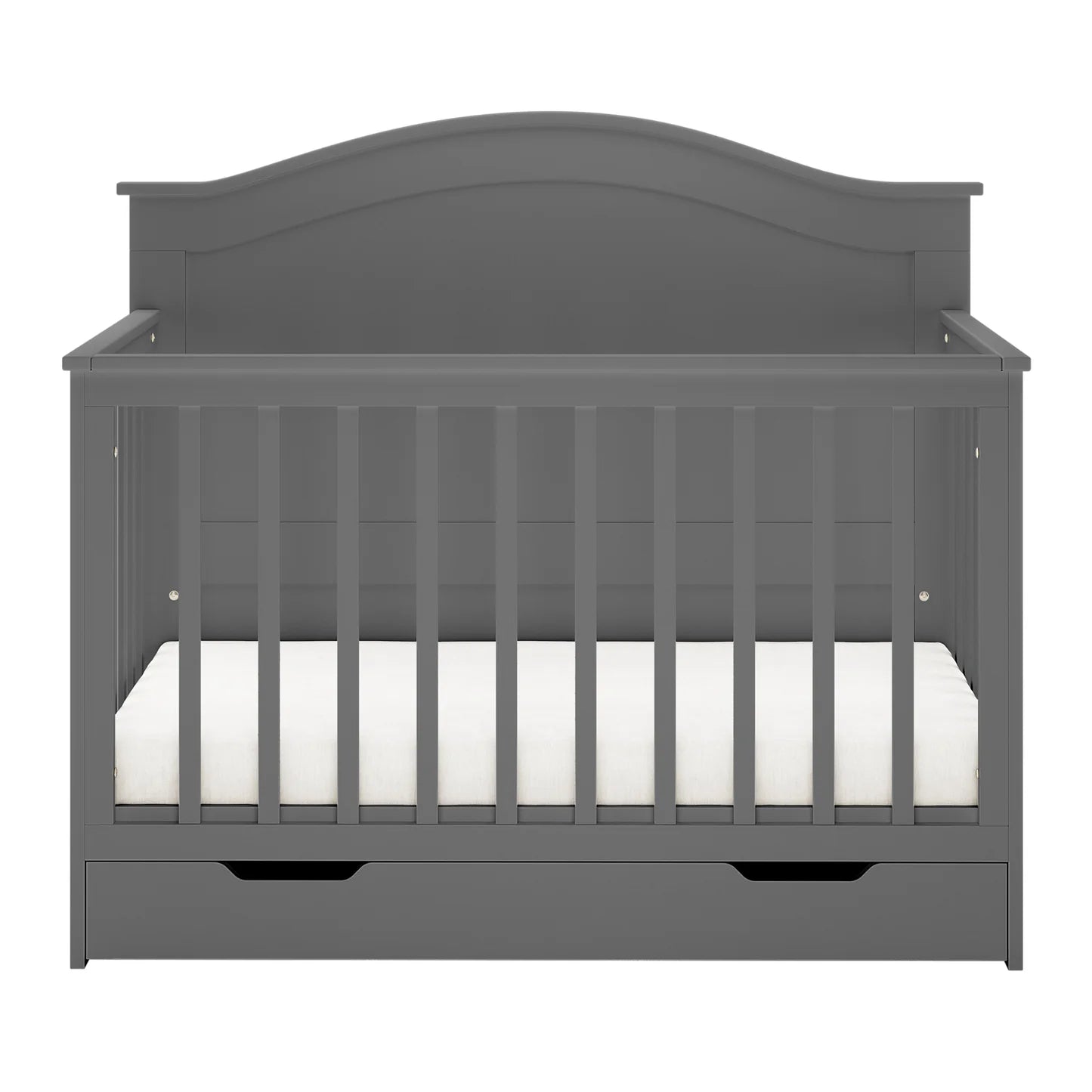 Solid pine crib nursery setup