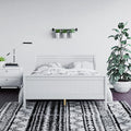 Solid pine double bed frame modern bedroom