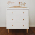 Solid timber baby changing station