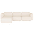 Soraya cream velvet chaise sofa Beyond Living