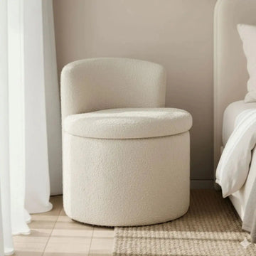 Sorra boucle swivel accent chair Australia