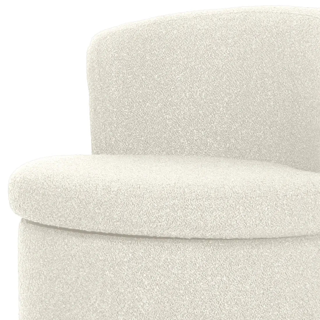 Swivel boucle armchair Australia living room