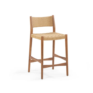 Pedro Bar Stool 65cm - Deep Acacia