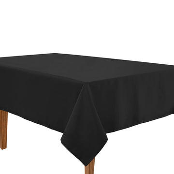 Solid Tablecloth 8 seat 152x259cm - Black