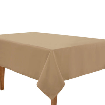 Solid Tablecloth 4 seat 152x152cm - Natural