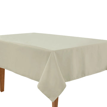Solid Tablecloth 6 seat 152x213cm - Pumice Stone
