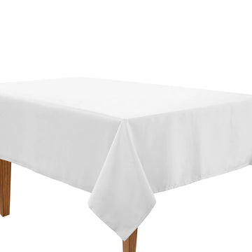 Solid Tablecloth 4 seat 152x152cm - White