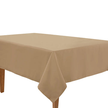 Solid Tablecloth 8 seat 152x259cm - Natural